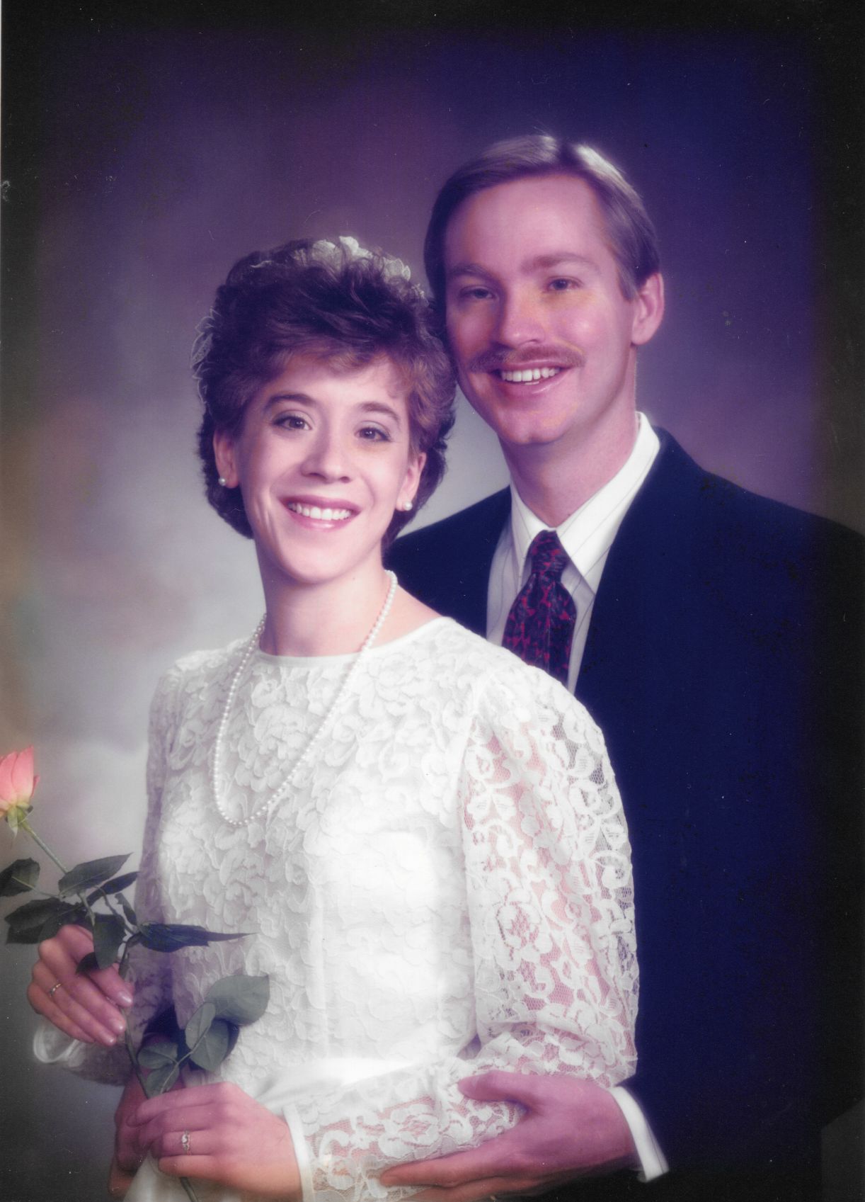 Paula and Chris Cobler wedding, Jan. 19, 1991